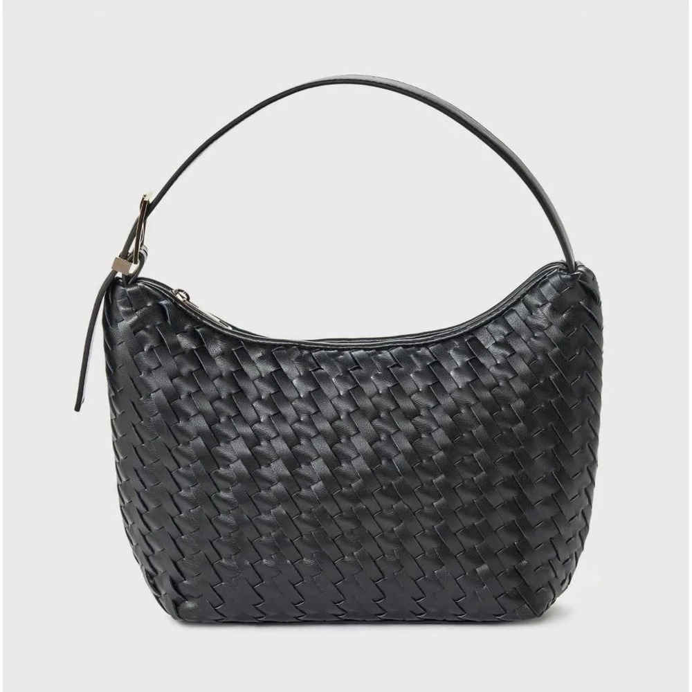 A new day Adjustable Black Woven Shoulder Bag NEW
